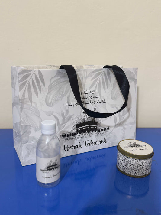 Large Set - Umrah / Hajj Tabarruk Packaging (with small Tin Box)