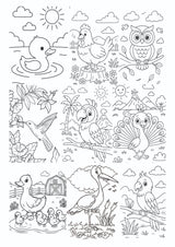 Coloring Sheets for Kids (set of 6 sheets)