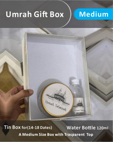 Large - Umrah / Hajj Gift Box (5kg) with medium tin box