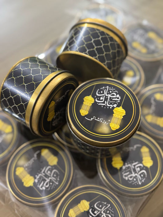 Tin Box Black - Ramzan Kareem  - (125g)