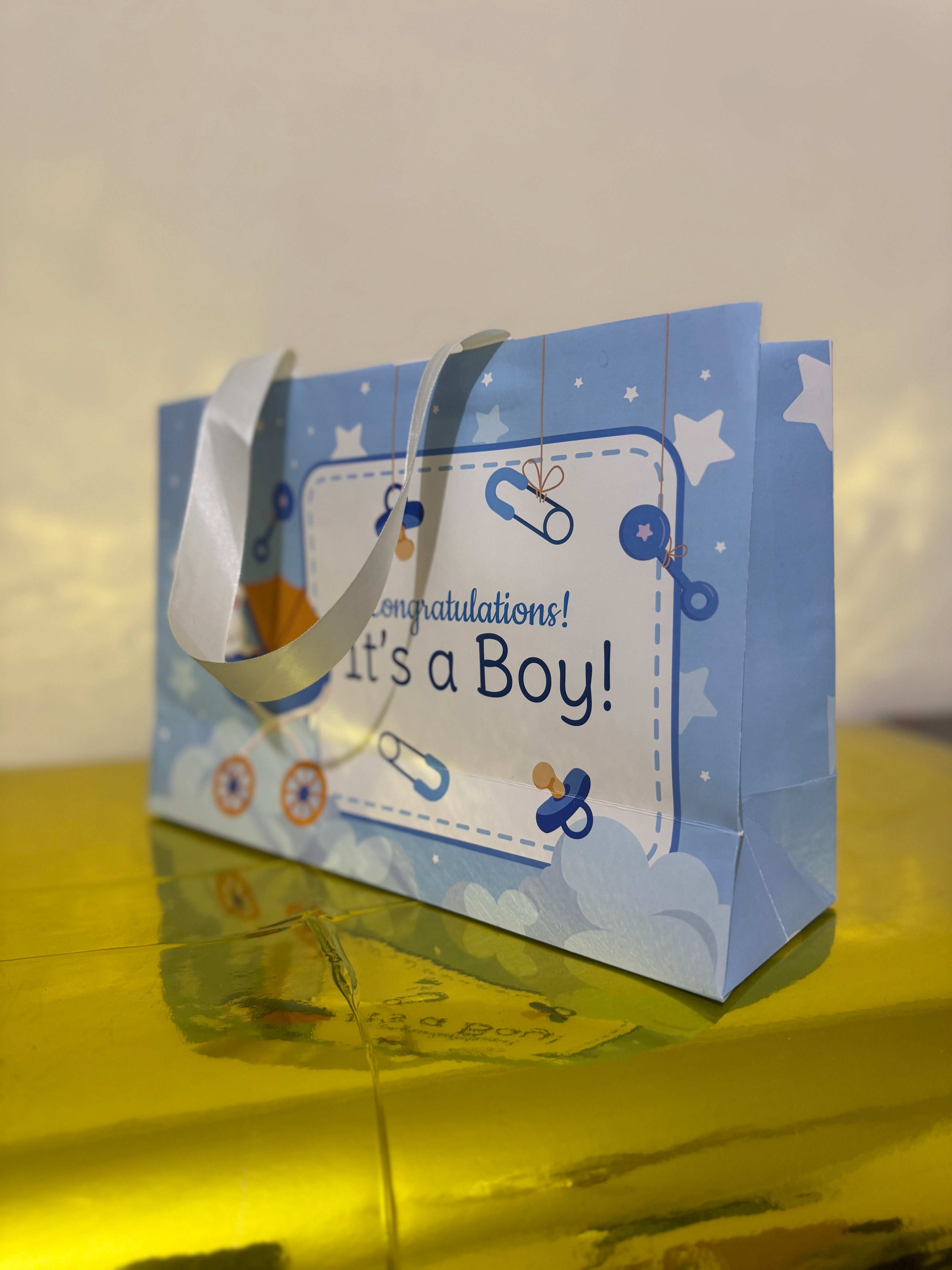 Large Card Bag for Baby Announcement (Customised)