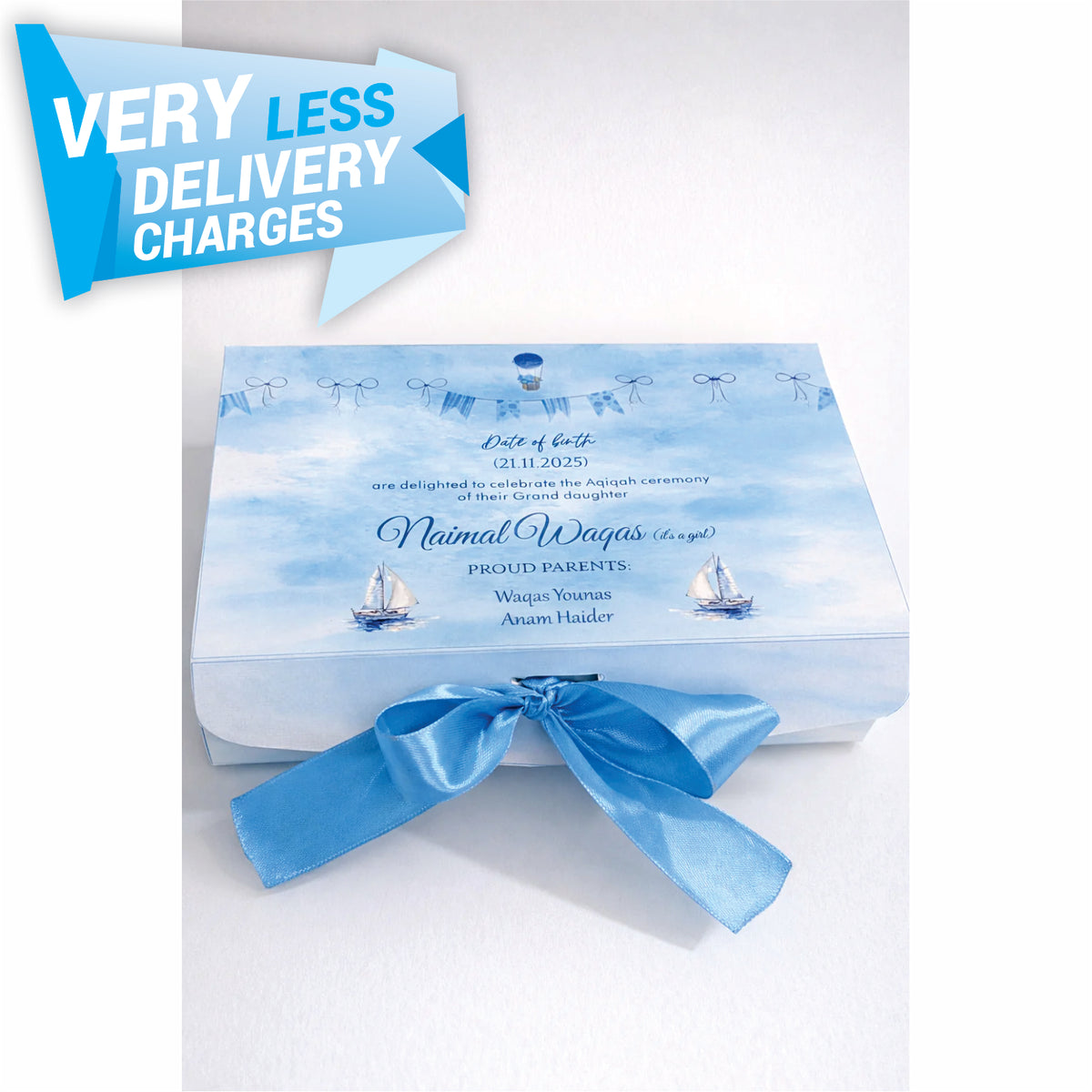 Baby Announcement - Half KG Card Box