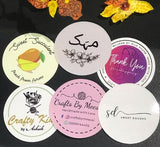 2 inches Round Stickers (Non-Transparent)
