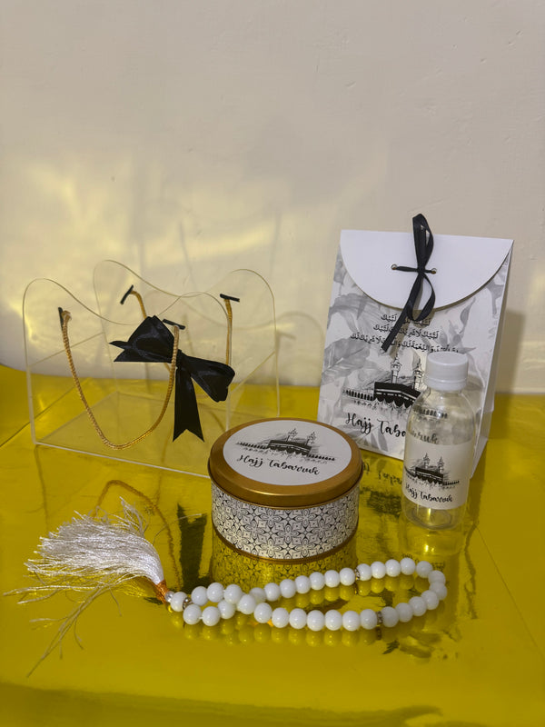 Acrylic Set - Hajj / Umrah Tabarruk Packaging (with medium tin box)