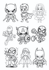 Coloring Sheets for Kids (set of 6 sheets)