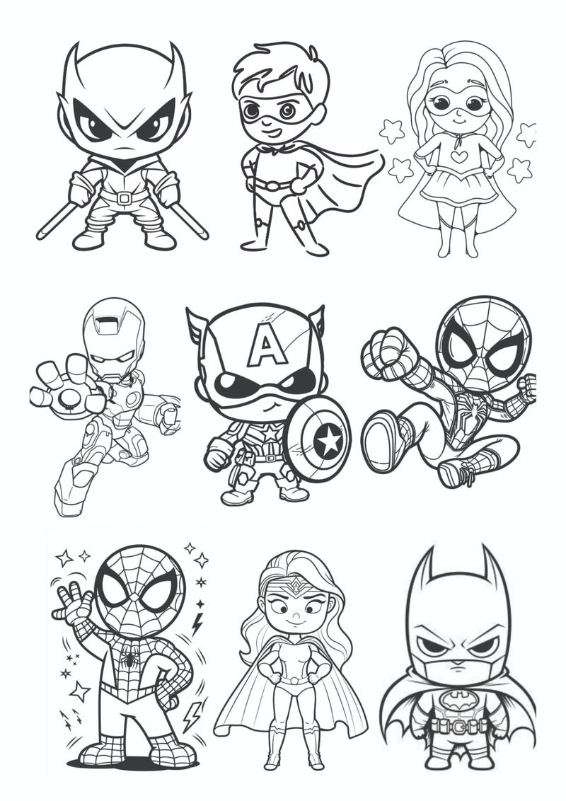 Coloring Sheets for Kids (set of 6 sheets)