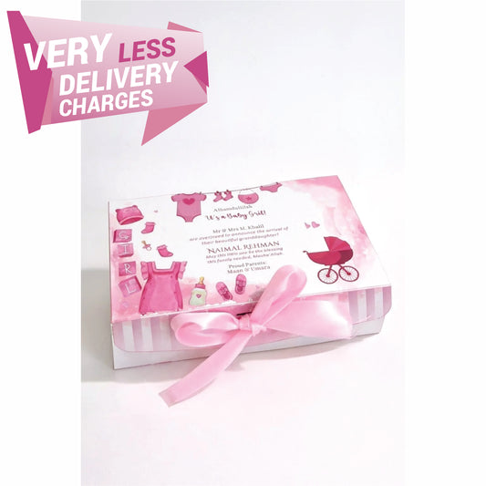 Baby Announcement - Half KG Card Box