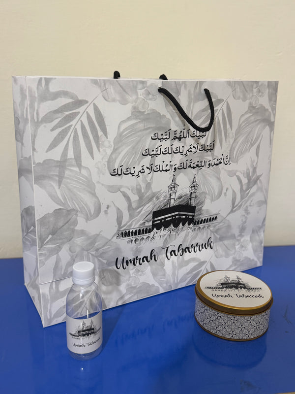 Extra Large - Umrah / Hajj Tabarruk Packaging (with medium 250g Tin Box)