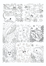Coloring Sheets for Kids (set of 6 sheets)