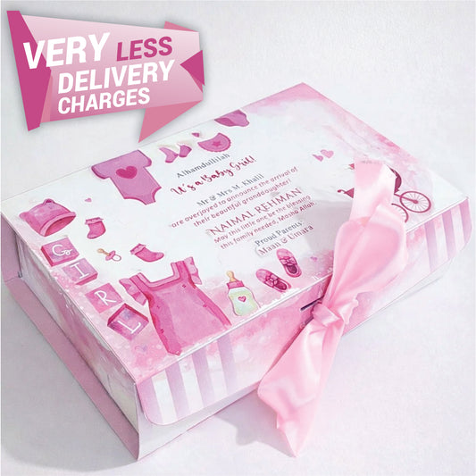 Baby Announcement - Half KG Card Box
