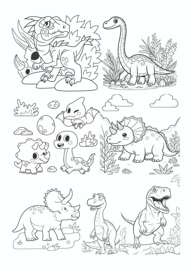 Coloring Sheets for Kids (set of 6 sheets)