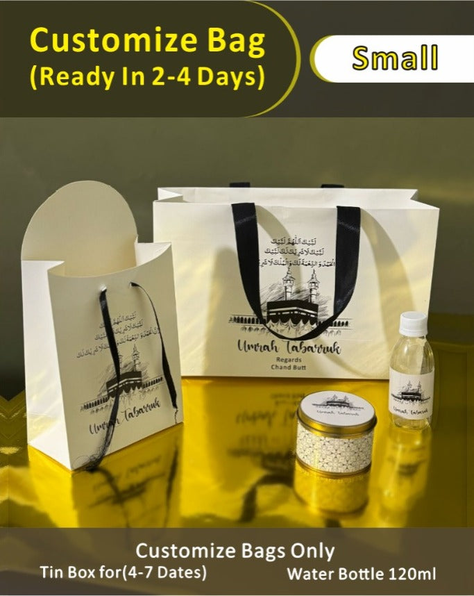 4-in-1 Set - Umrah / Hajj Tabarruk Packaging (with small Tin Box)