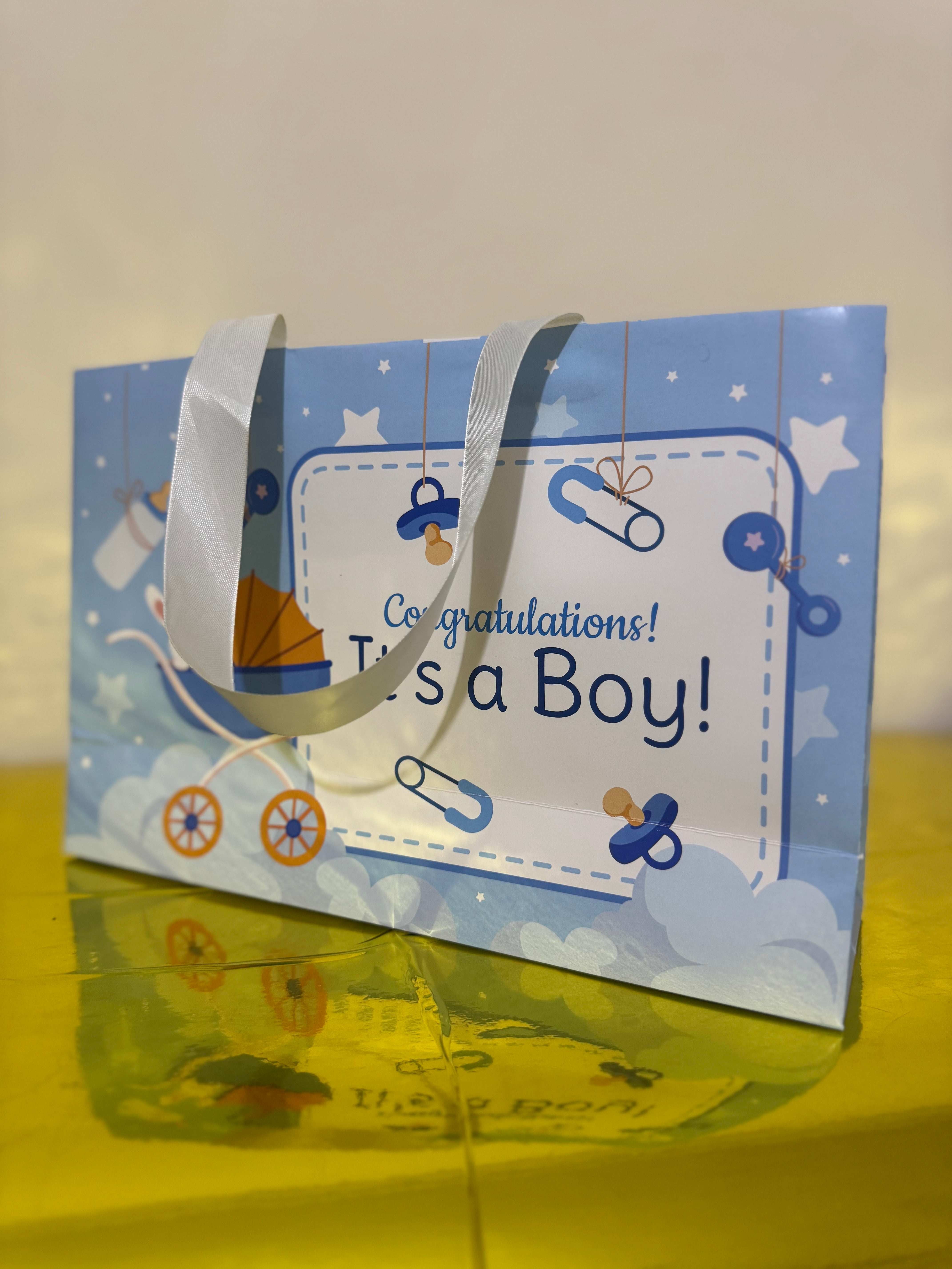 Large Card Bag for Baby Announcement (Customised)