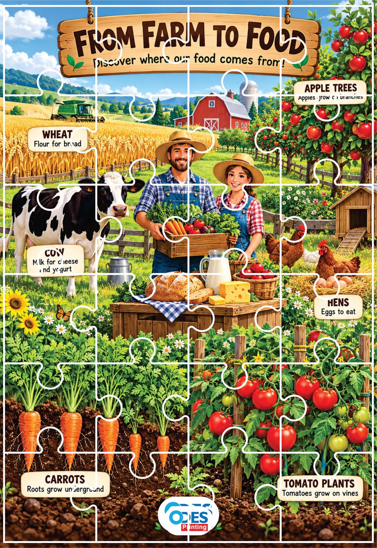 Jigsaw Puzzle - (Age 4+) A4 Size