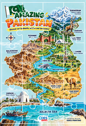 Jigsaw Puzzle - Pakistan's Landmark & Landscapes (Age 4+) A4 Size