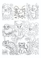 Coloring Sheets for Kids (set of 6 sheets)