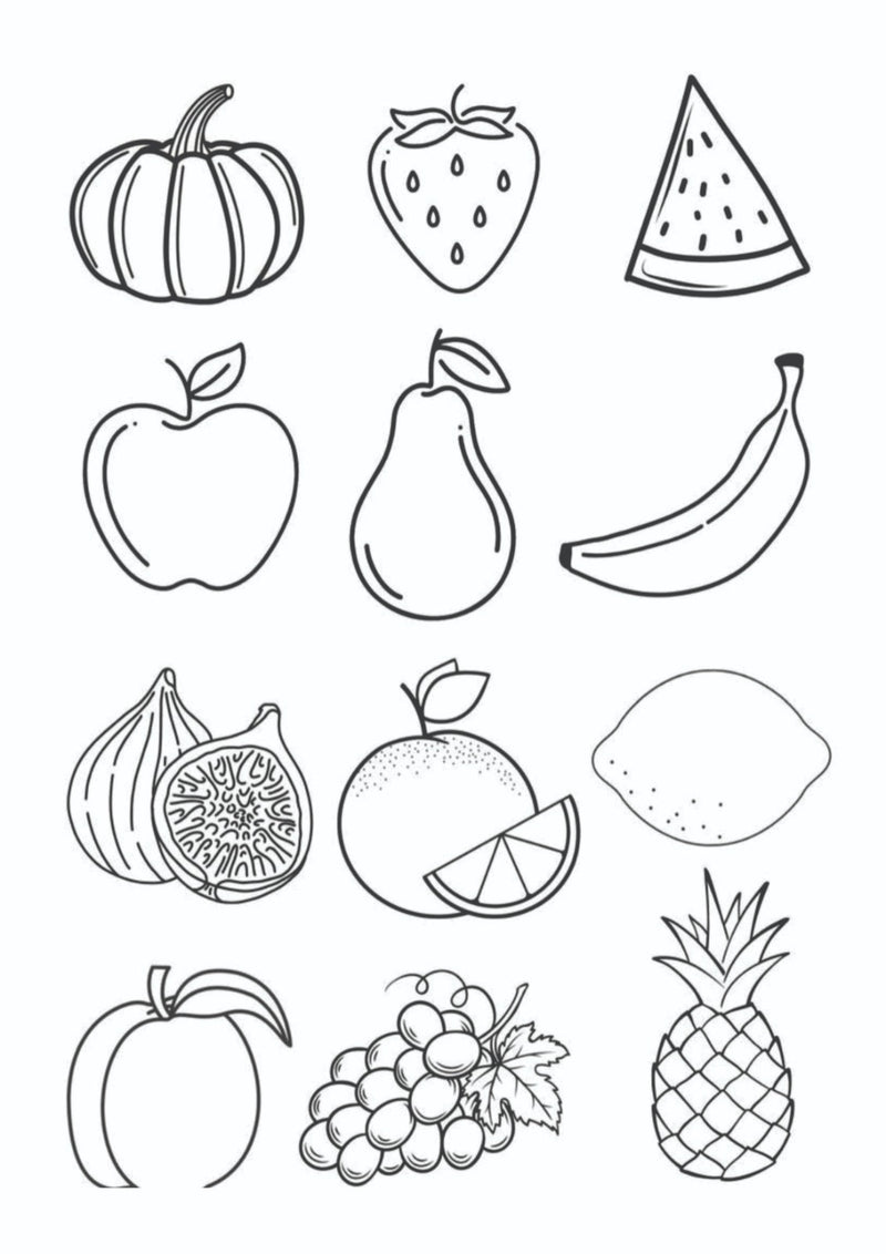 Coloring Sheets for Kids (set of 6 sheets)