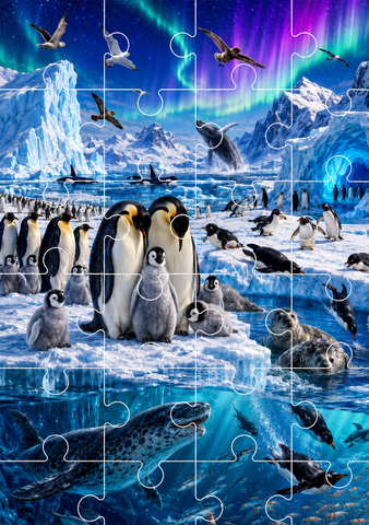 Jigsaw Puzzle - Frozen Wilderness (Age 4+) 11x17 inches