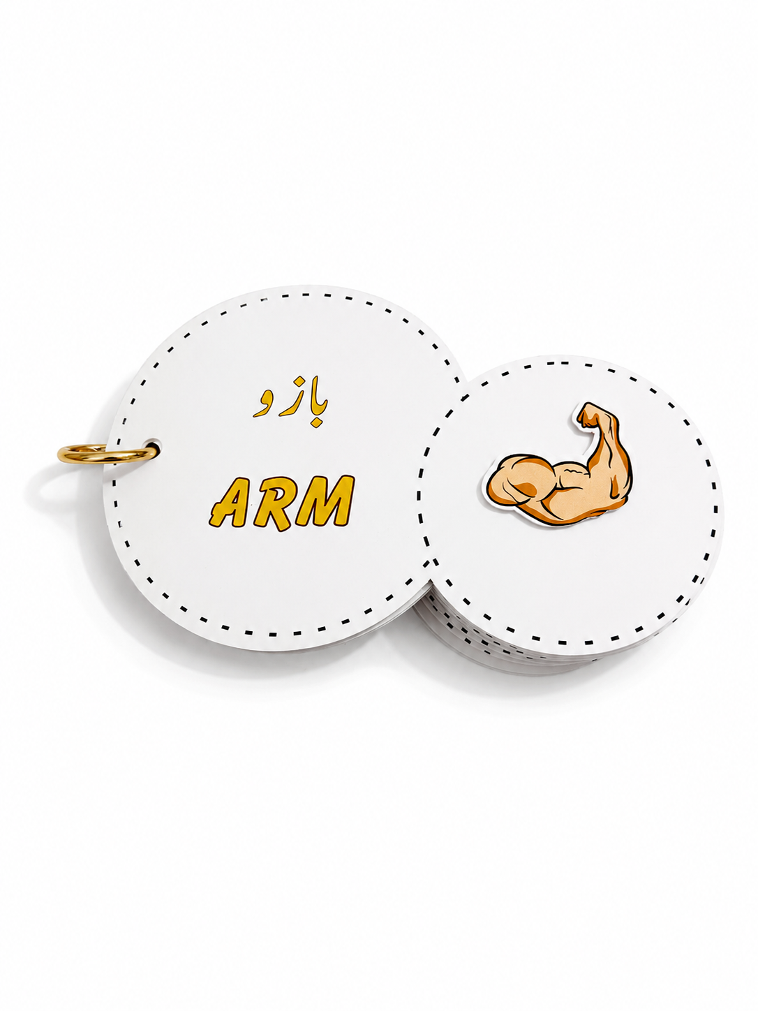 Interactive Velcro Learning Cards - BODY PARTS - Age 3+ (16 Cards)