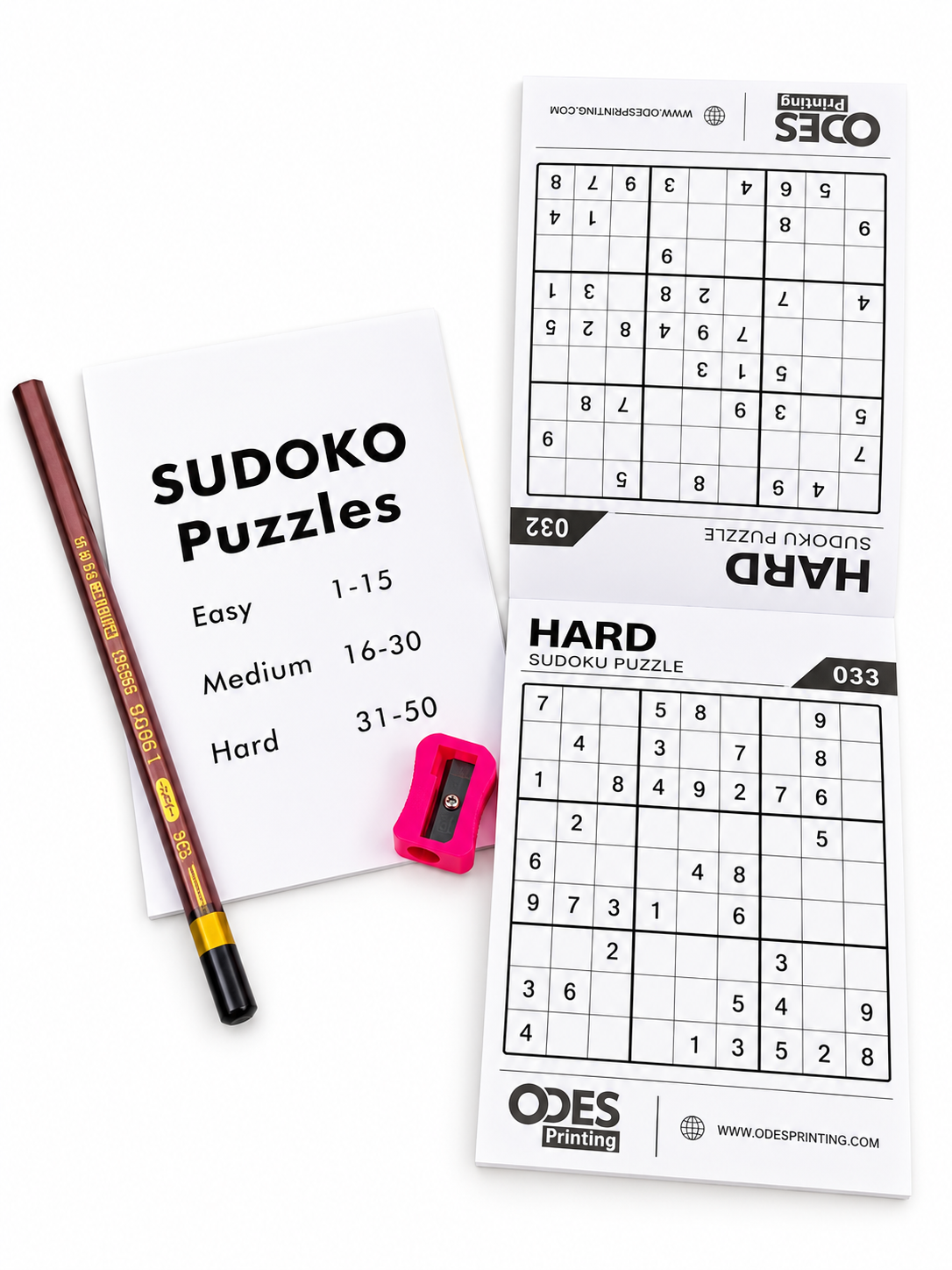 Sudoku - 50 Puzzles - 1 to 6 - (Pocket size pad) (Age 7+)