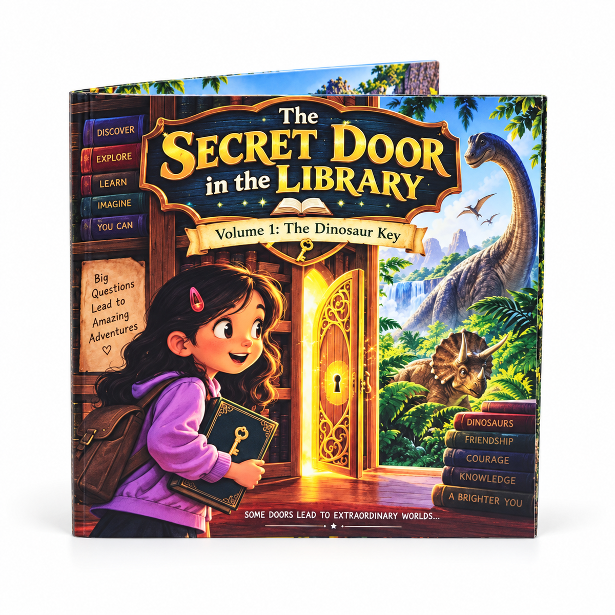 Story Book Series - The Secret Door of the Library - Volume 1 THE DINOSAUR KEY