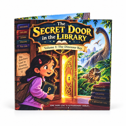 Story Book Series - The Secret Door of the Library - Volume 1 THE DINOSAUR KEY