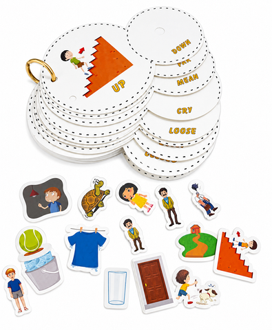 Interactive Velcro Learning Cards - Words and Opposites (Age 3+)