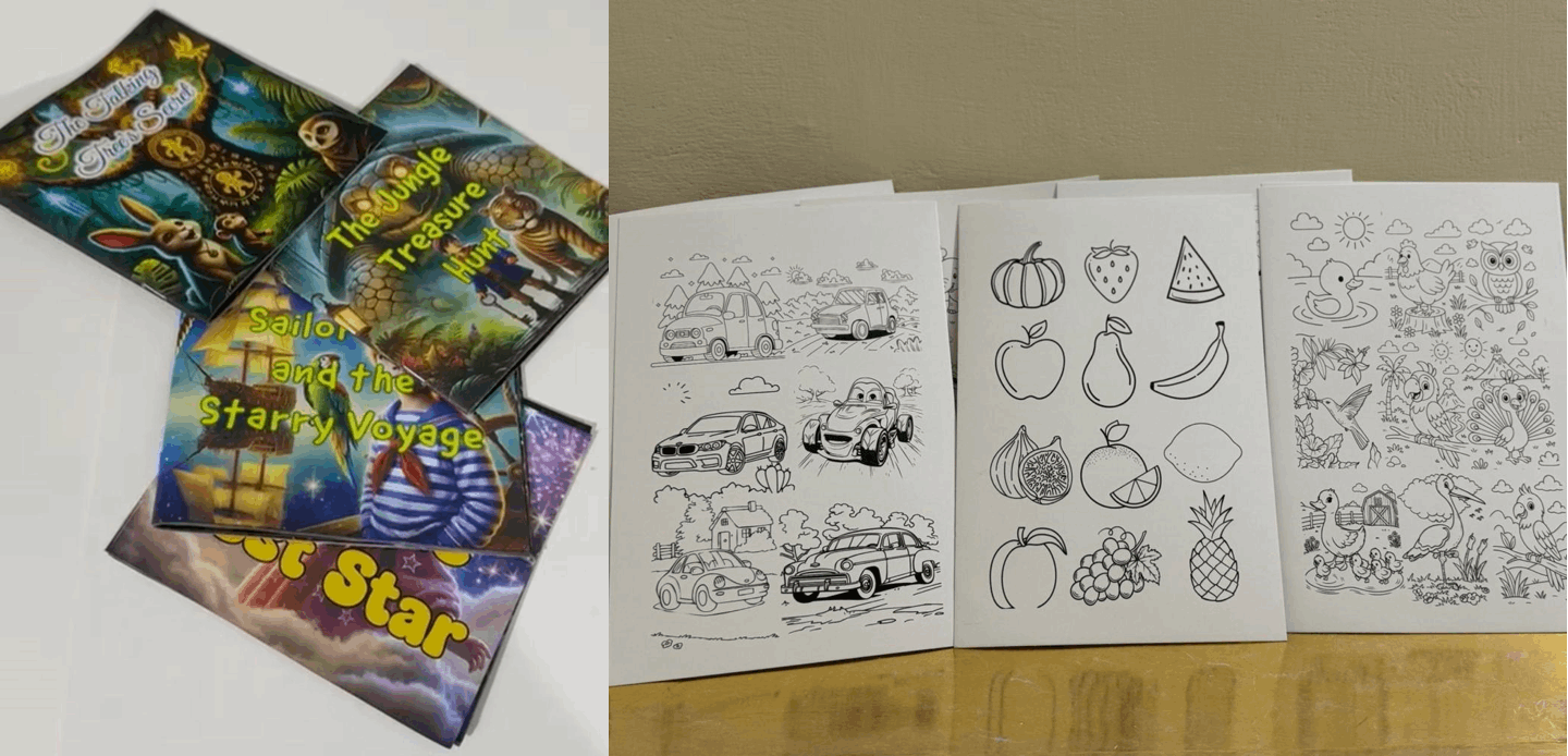 Combo Deal 2 - (Story Book Set+ Coloring Sheets)