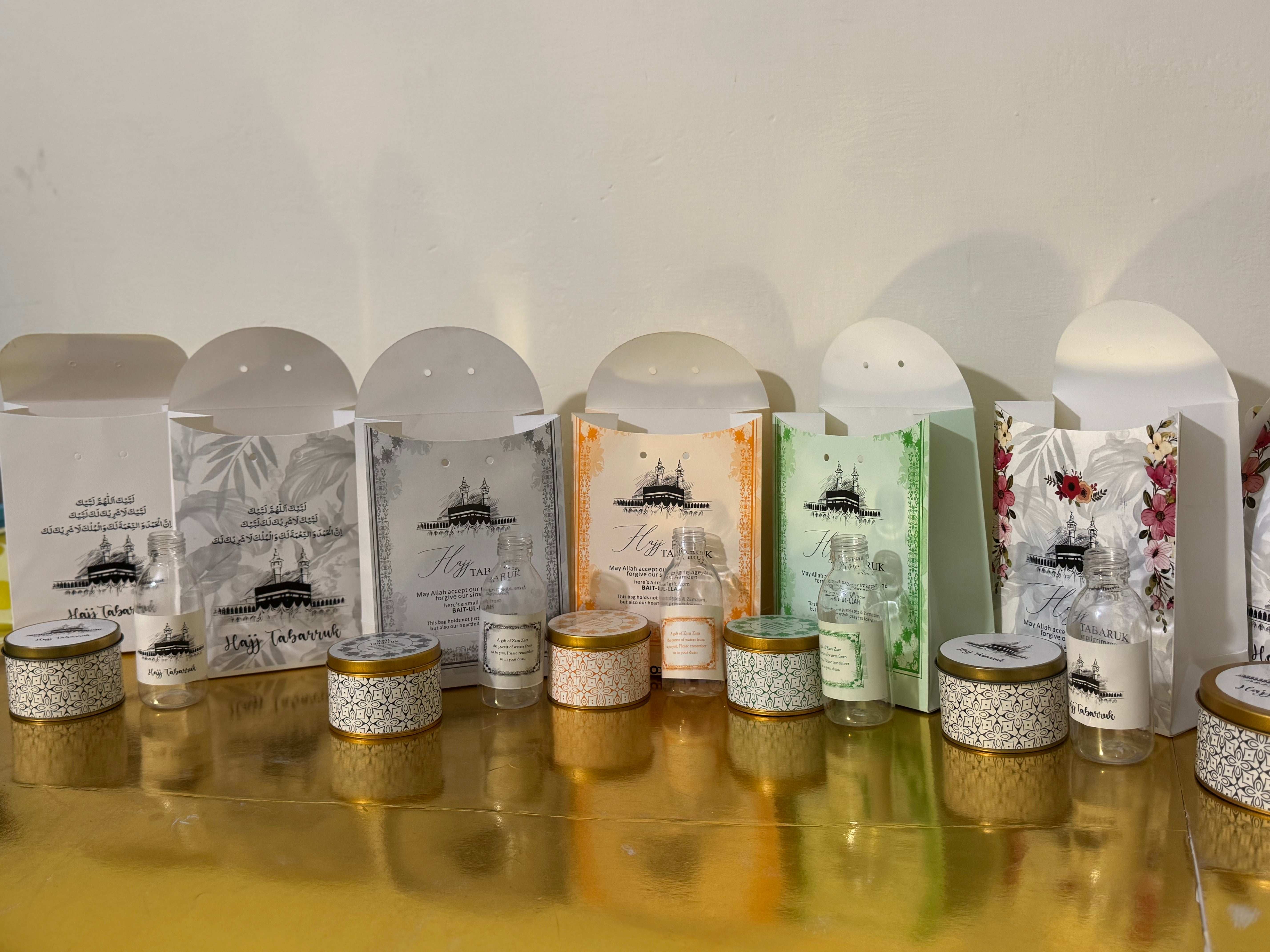 4-in-1 Set - Umrah / Hajj Tabarruk Packaging (with small Tin Box)