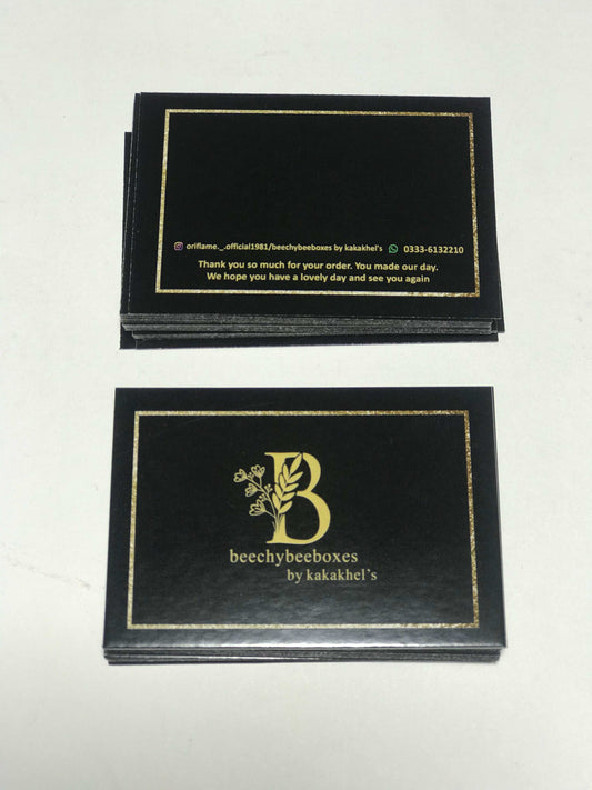 3x2 inches Thankyou Cards