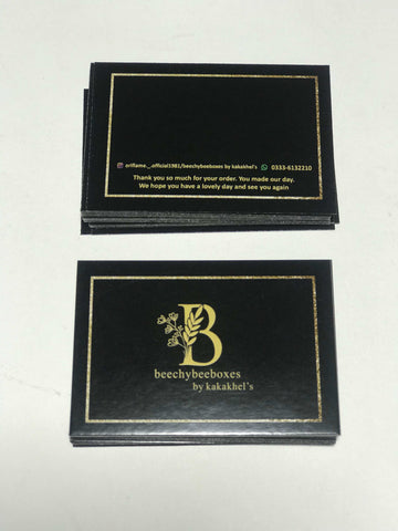 3x2 inches Thankyou Cards