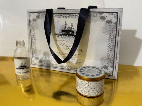 Large Set - Umrah / Hajj Tabarruk Packaging (with small Tin Box)