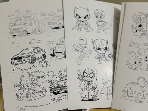 Coloring Sheets for Kids (set of 6 sheets)