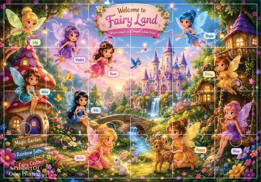 Jigsaw Puzzle - Fairies (Age 4+) A4 Size