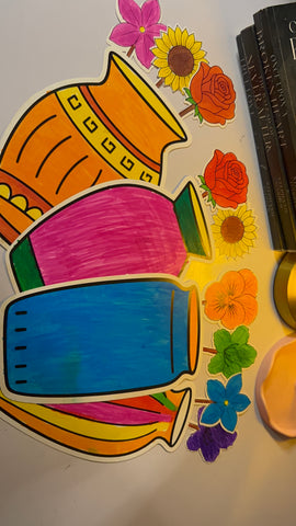 Coloring Activity for Kids ( with Markers ) - 4 Sets