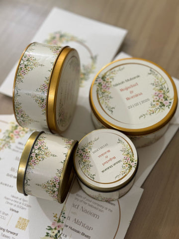 Bid Box / Tin Box  250g (4x4x2 inches)