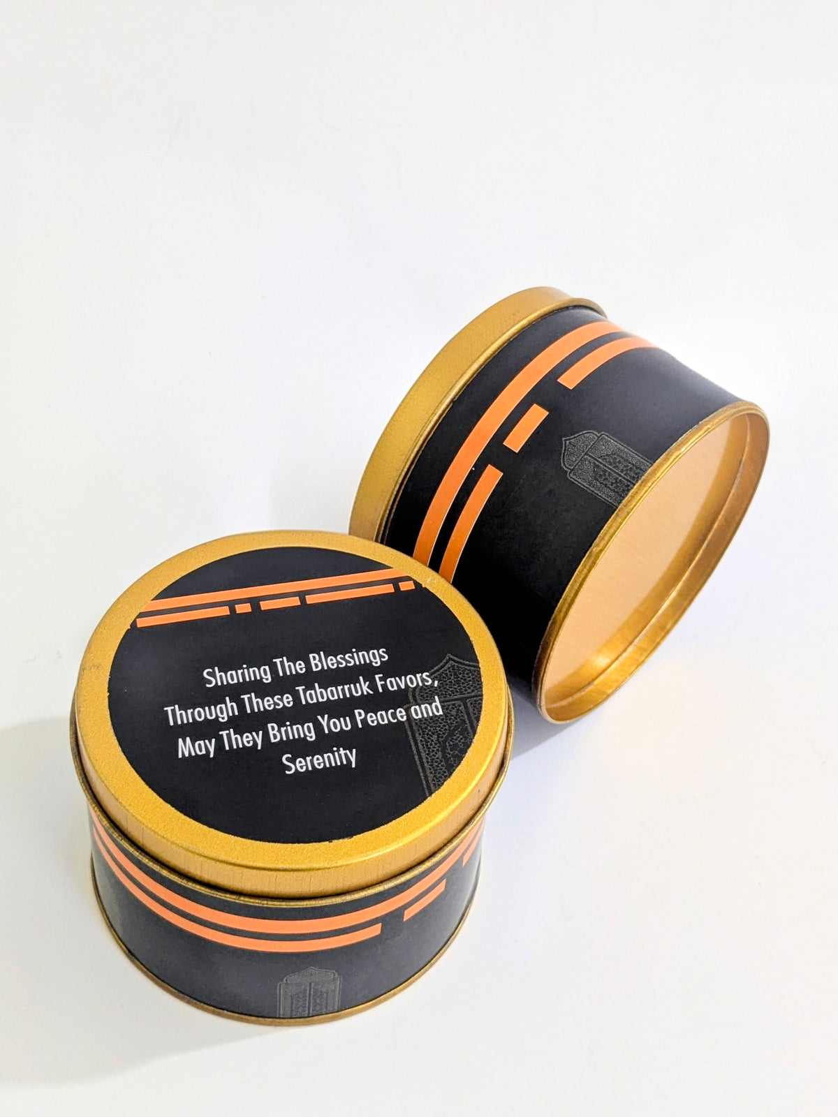 Tin Box Black Floral - Umrah/Hajj Tabarruk (125g)