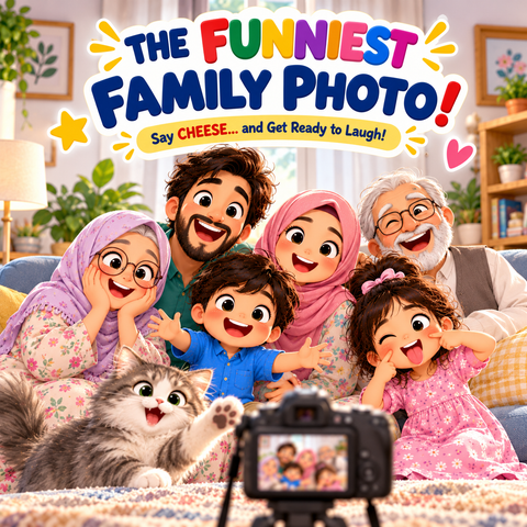 Story Book - The Funniest Family Photo (12 pages)