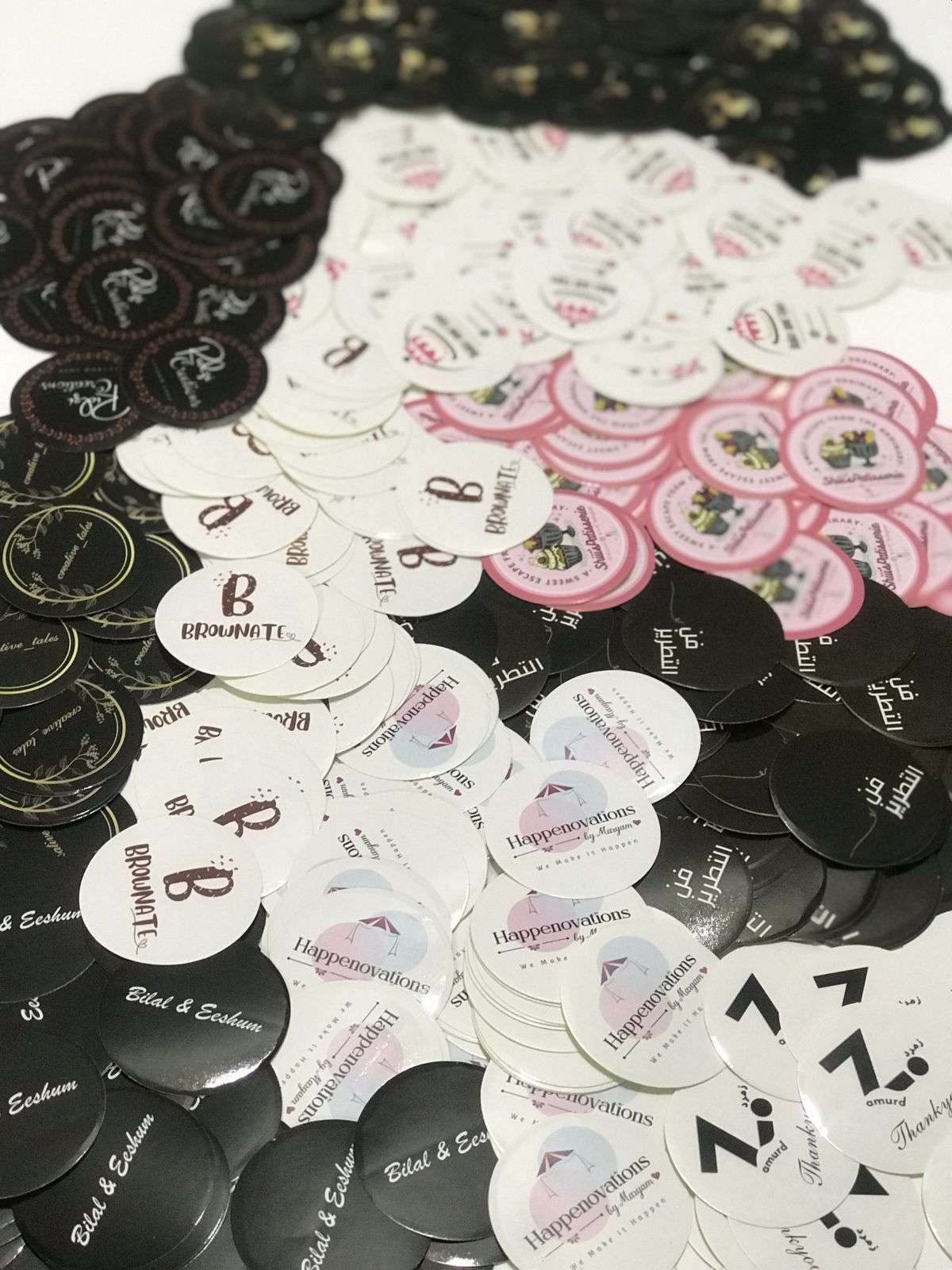 2 inches Round Stickers (Non-Transparent)