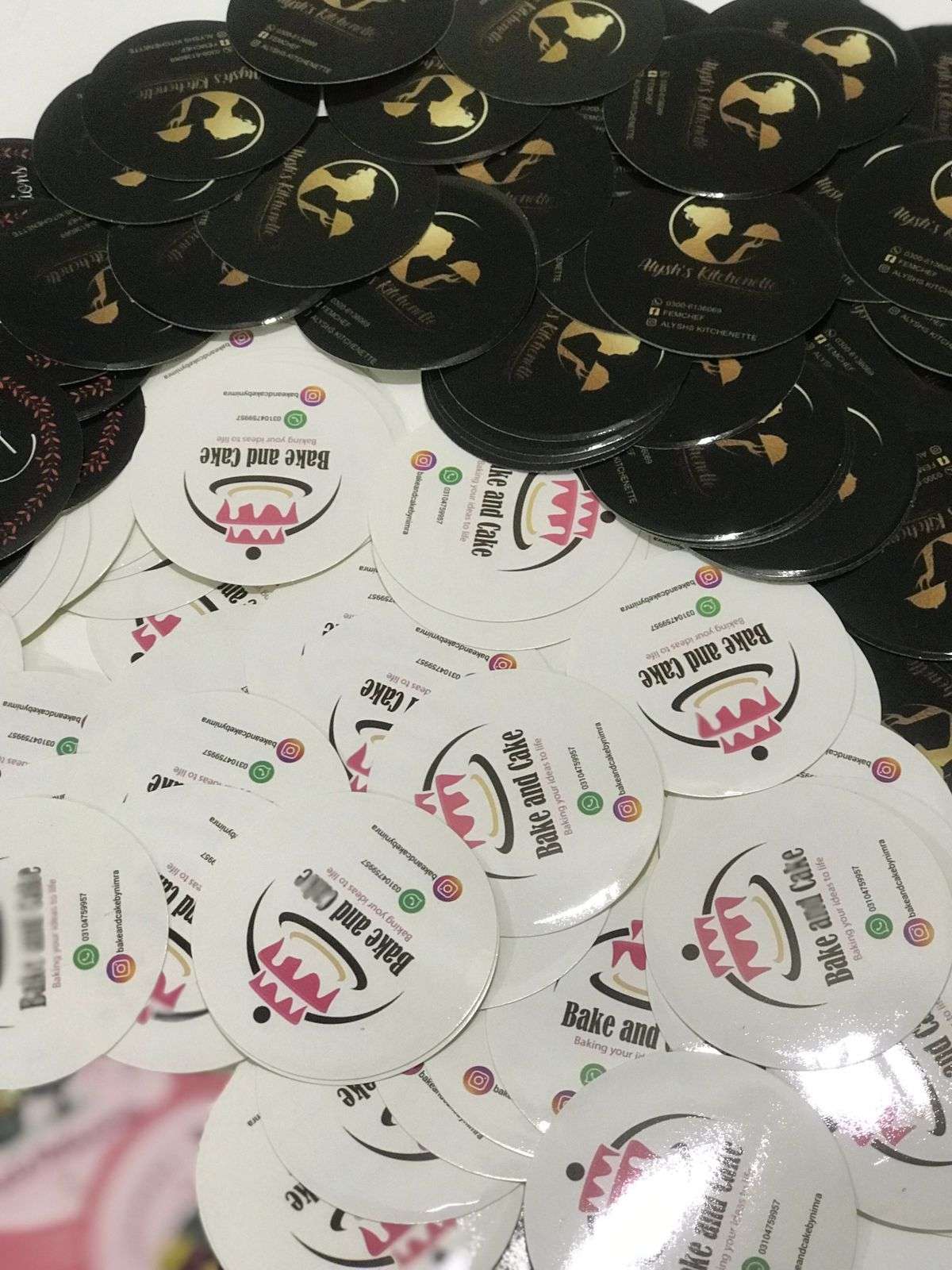 2 inches Round Stickers (Non-Transparent)
