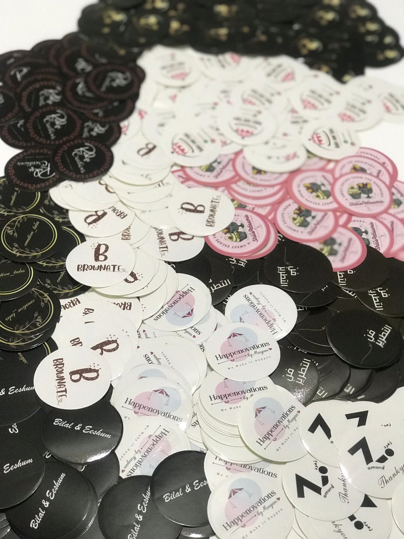 2 inches Round Stickers (Non-Transparent)