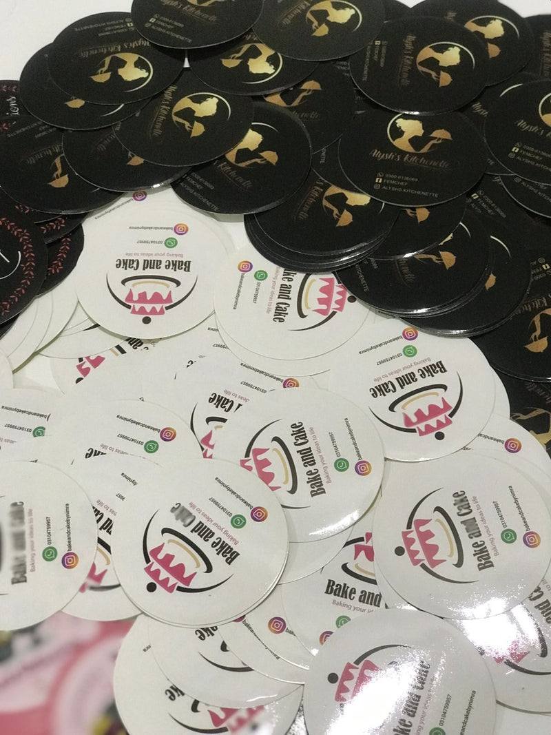 2 inches Round Stickers (Non-Transparent)