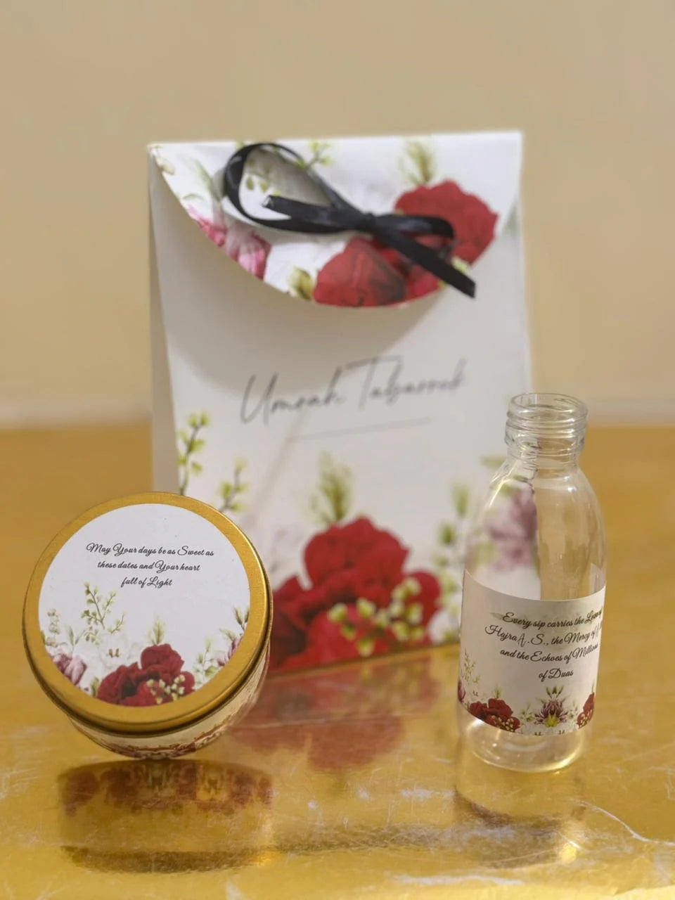 Small Set ( Purple Floral ) - Umrah / Hajj Tabarruk Packaging