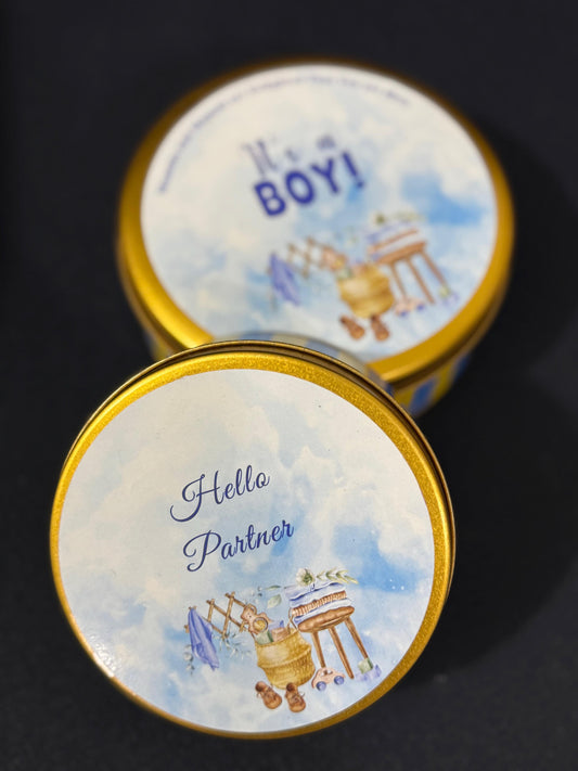 Baby Announcement - Half Kg Tin Box