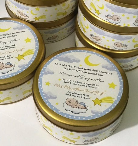Baby Announcement  Half Kg Tin Box