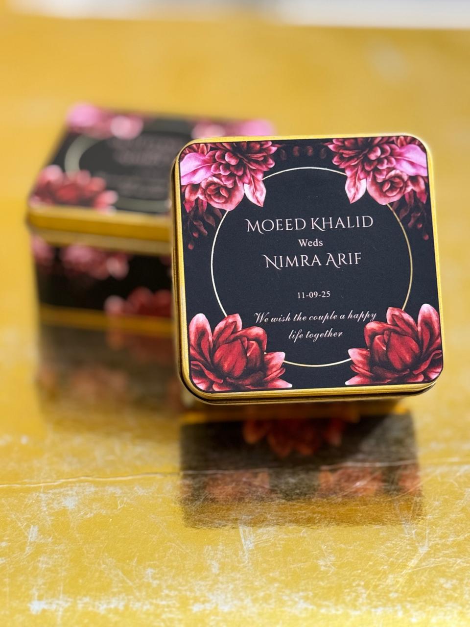 Square Bid Box / Tin Box