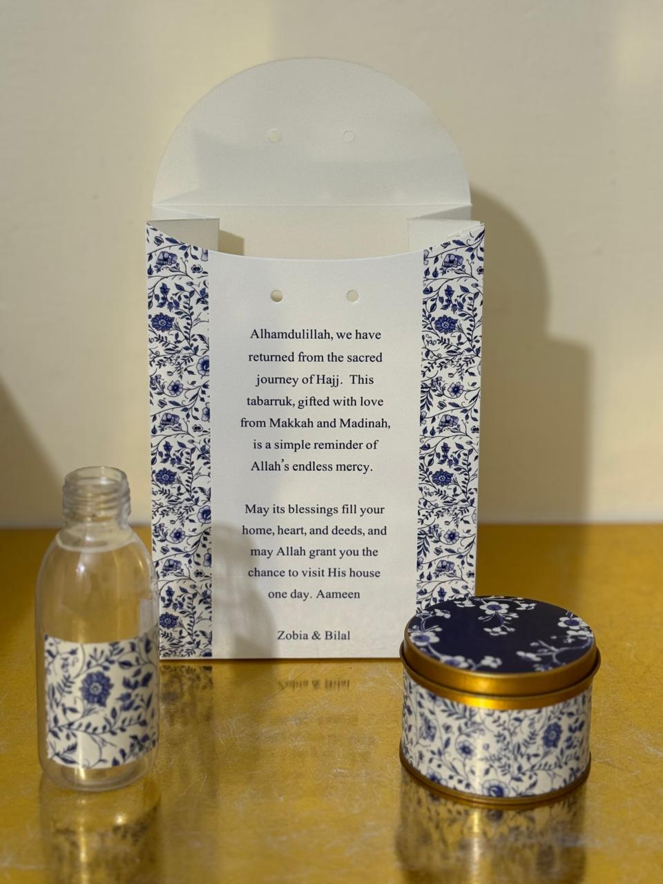 Small Set (Blue Design)- Umrah / Hajj Tabarruk Packaging