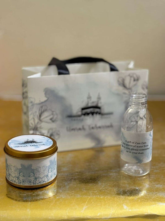 Small Set ( Hand Bag Style - Blue ) - Umrah / Hajj Tabarruk Packaging