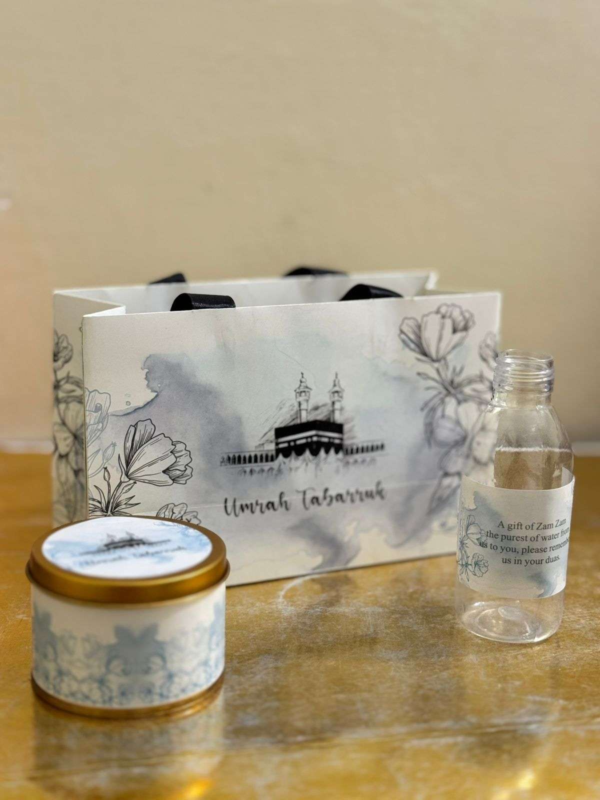 Small Set ( Hand Bag Style - Blue ) - Umrah / Hajj Tabarruk Packaging