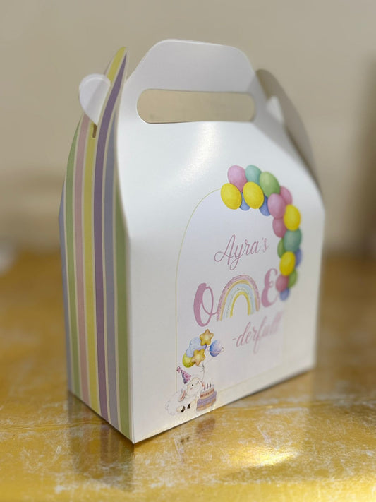 Goodie Bag for Birthday (Pastel Rainbow theme)
